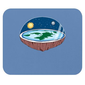 Discover Flat Earth Mouse Pad Ice Wall Mouse Pad Flat Theory Society Mouse Pad