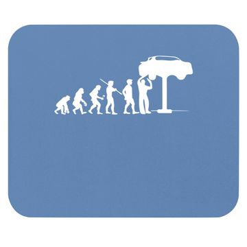 Discover Evolution Mechanic Funny Mouse Pad Automotive Technician Gift