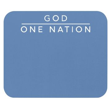 Discover One Nation Under God Line Art Patriotic Christian Mouse Pad
