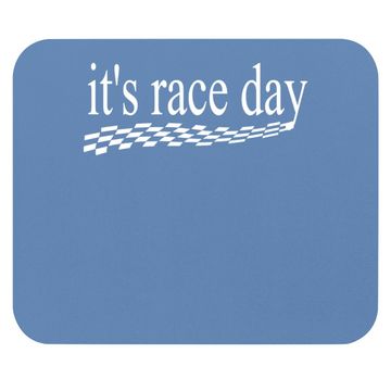 Discover It's Race Day Mouse Pad Auto Racing Dirt Racing Checkered Flag Mouse Pad