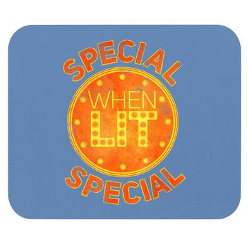 Discover Special When Lit - Funny Retro Pinball Gift Mouse Pad