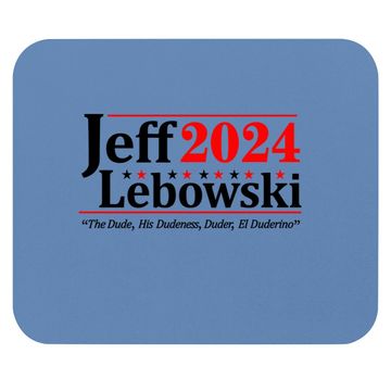 Discover Donkey Mouse Pad Jeff Lebowski 2024 Election Mouse Pad