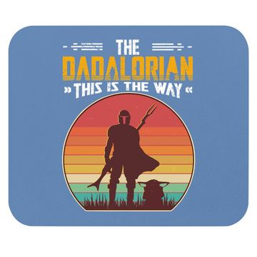 Discover The Dadalorian Retro Vintage, Dadalorian Fathers Day Mouse Pad