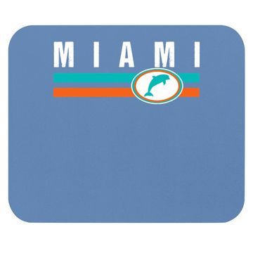 Discover Miami Mouse Pad Retro Dolphin