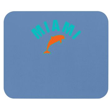 Discover Miami Mouse Pad Retro Dolphin