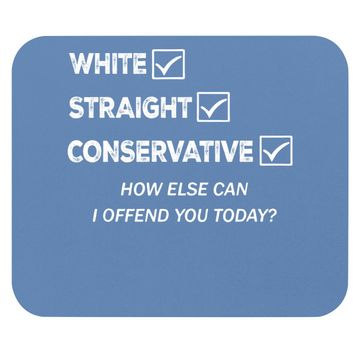 Discover Conservative Republican White Straight Mouse Pad