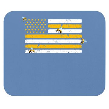 Discover Beekeeper Patriotic American Flag Honeycomb Mouse Pad
