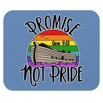 Discover Noah's Ark Genesis 9:13 Rainbow God's Promise Not Pride Mouse Pad