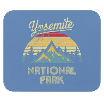 Discover Vintage Retro Yosemite National Park Mountain Mouse Pad