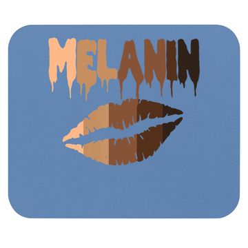 Discover Melanin Shades Drippin Black Pride Afro Queen Gift Mouse Pad