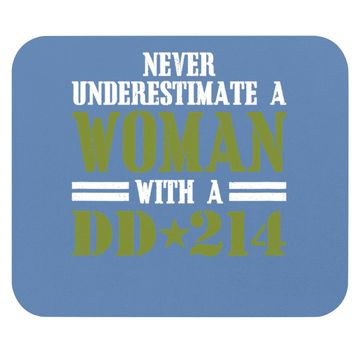 Discover Never Underestimate A With Dd 214 Veterans Day Mouse Pad