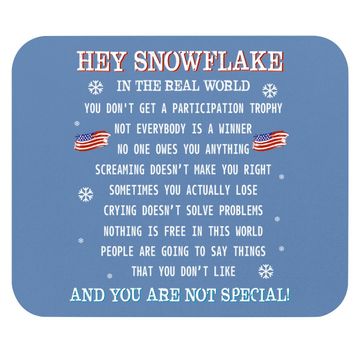 Discover Hey Snowflake The Real World Veteran Mouse Pad