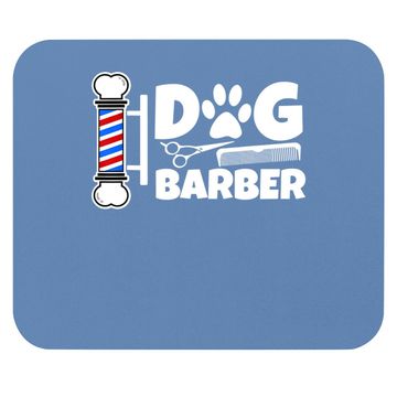 Discover Funny Dog Barber Groomer Mouse Pad