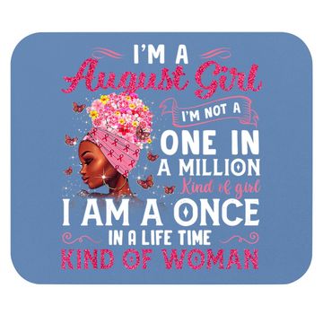 Discover August Birthday Afro Black Queen Leo Virgo Mouse Pad