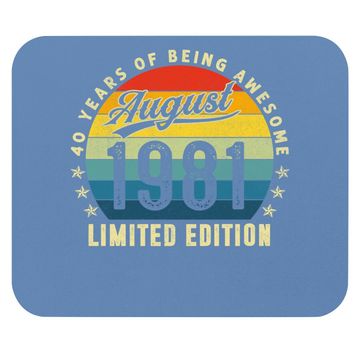 Discover Birthday Made In August 1981 Mouse Pad