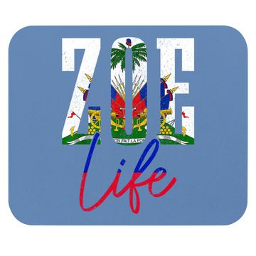 Discover Haiti Flag Zoe Haitian Life Pride Mouse Pad