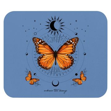 Discover Monarch Butterfly Celestial Butterfly Sun Moon Phase Gift Mouse Pad