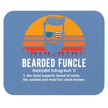 Discover Bearded Funcle Definition Mouse Pad
