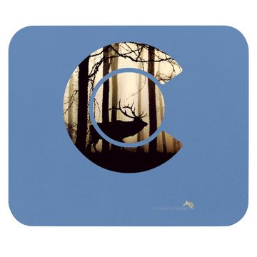 Discover Colorado Flag Logo Elk Hunting Mouse Pad Mouse Pad