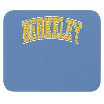 Discover Berkeley California Ca Varsity Style Amber Mouse Pad
