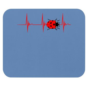 Discover Ladybug Heartbeat Ekg Pulse Insects Bugs Entomology Mouse Pad
