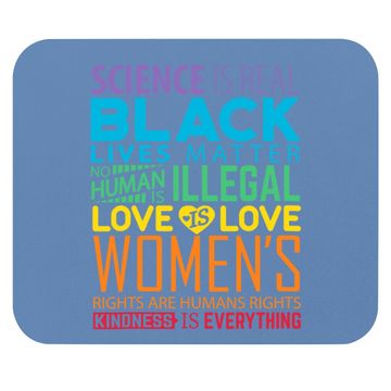Discover Science Is Real Blm Rainbow Mouse Pad