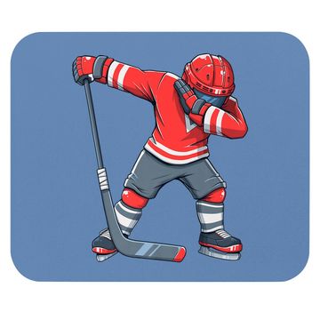 Discover Ice Hockey Dab Apparel, Dabbing Player Youth Mouse Pad