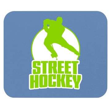 Discover Street Hockey Player Mouse Pad