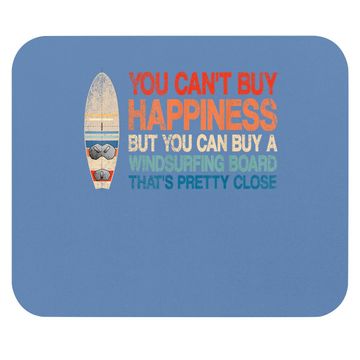 Discover Windsurfing Quote Retro Vintage Windsurfer Mouse Pad