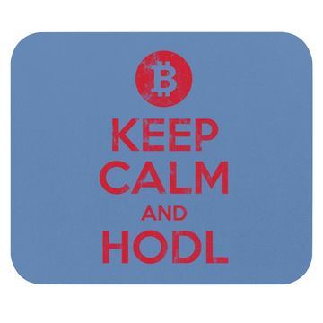 Discover Bitcoin & Crypto Keep Calm And Hold Mouse Pad
