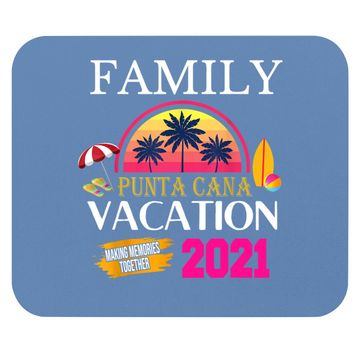 Discover Punta Cana Family Vacation Matching Dominican Republic Mouse Pad