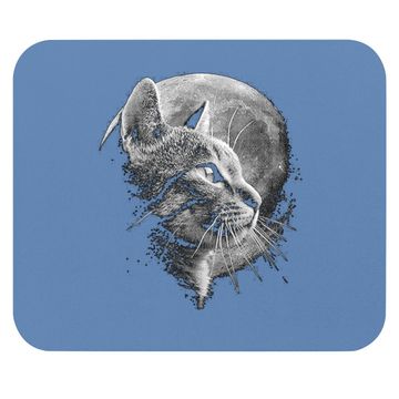 Discover Cat With Moon - Cat Mouse Pad