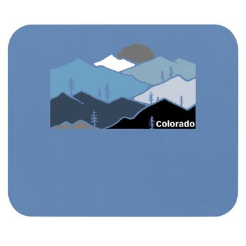 Discover Colorado Mountain Outdoor Retro Landscape Mouse Pad