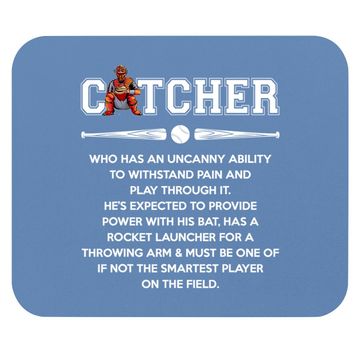 Discover Baseball Lover - Catcher Definition Mouse Pad