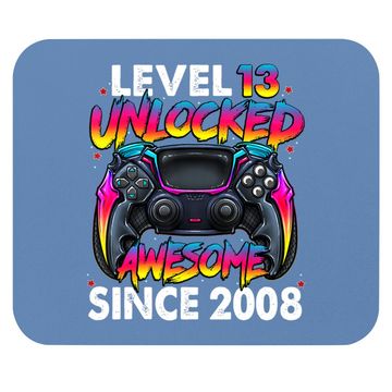 Discover Level 13 Unlocked Awesome Since 2008 13th Birthday Gaming Mouse Pad