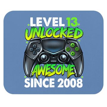 Discover Level 13 Unlocked Awesome Since 2008 13th Birthday Gaming Mouse Pad