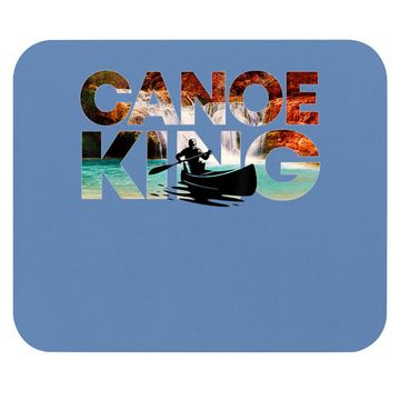 Discover Canoe King Gift Kayak Whitewater River Trip Canoeists Mouse Pad