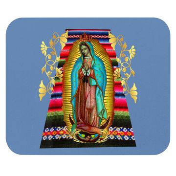 Discover Our Lady Of Guadalupe Virgin Mary Mexico Zarape Mouse Pad