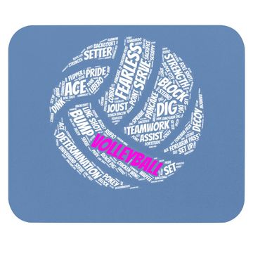 Discover Volleyball Mouse Pad Sayings Mouse Pad