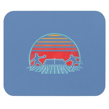 Discover Ping Pong Retro Vintage 80s Style Table Tennis Mouse Pad
