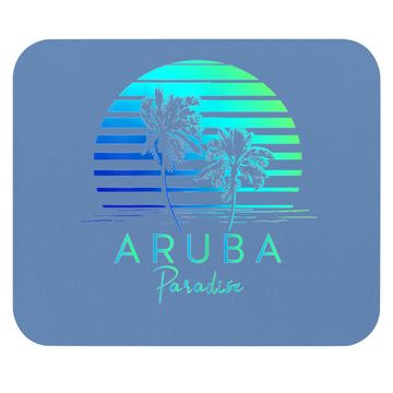 Discover Aruba Beach Tropical Vibes Vacation Souvenir Mouse Pad