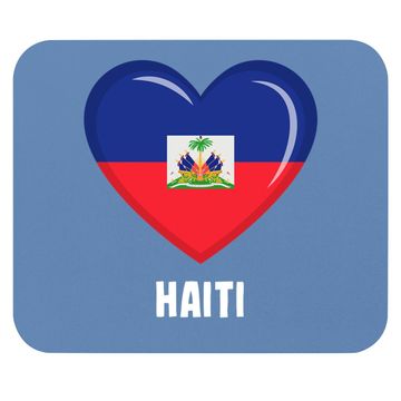 Discover Haiti Flag Mouse Pad
