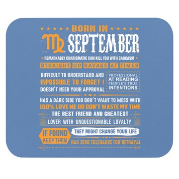 Discover September Birthday Born In September Virgo Mouse Pad