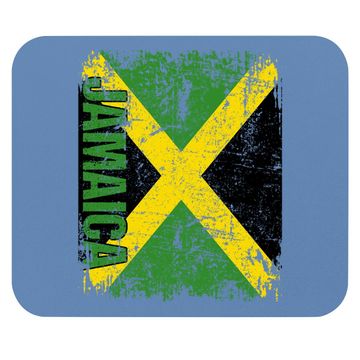 Discover Jamaican Flag Vintage Distressed Mouse Pad