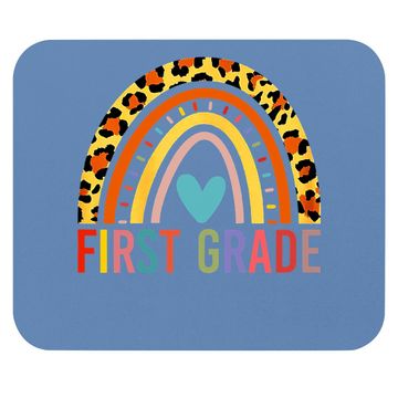 Discover First Grade Rainbow Girls Boys Teacher Team Mouse Pad