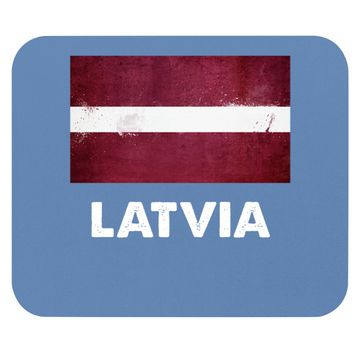 Discover Latvia Flag Mouse Pad