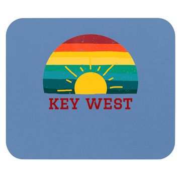 Discover Key West Florida Retro Distressed Beach Mouse Pad