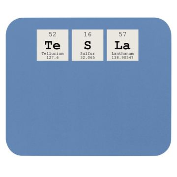 Discover Periodic Table Tesla Mouse Pad