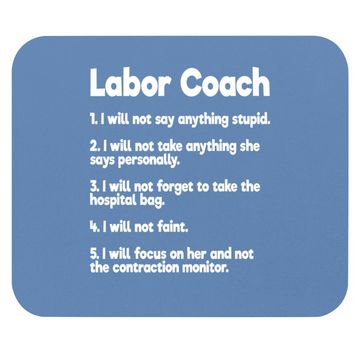 Discover Labor Coach Expecting Dad Rules Papa Mouse Pad