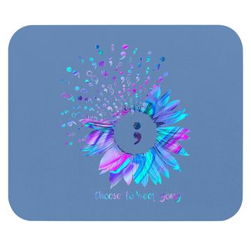 Discover Suicide Prevention Awareness Choose To Keep Going Sunflower Mouse Pad